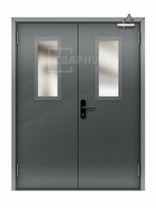 Остекленная дверь ДПМ-02 EIS дымогазонепроницаемая