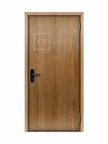 Однопольная глухая противопожарная дверь ДПМ-01 EI-30 с отделкой мдф