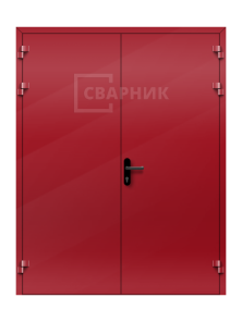 Противопожарная дверь из алюминиевого профиля